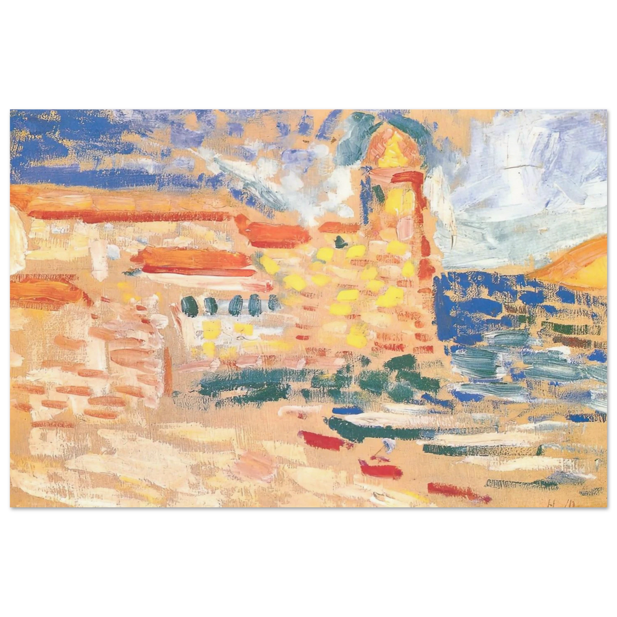 VIEW OF COLLIOURE WITH CHURCH 1905 Poster | Henri Matisse Poster | Henri Matisse Print