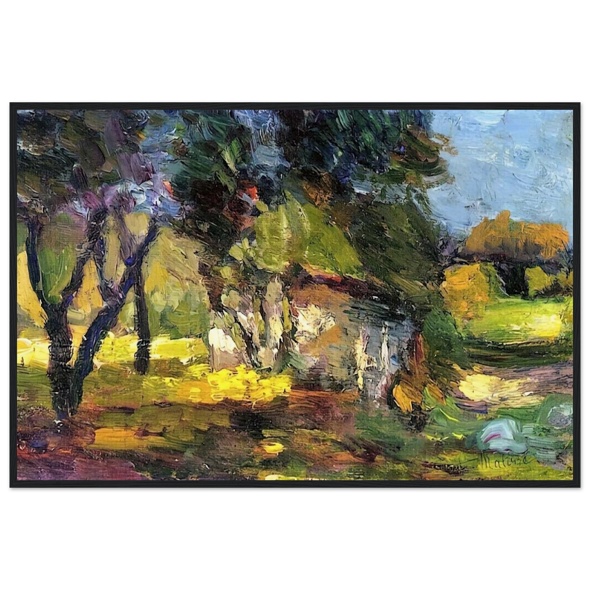 LANDSCAPE CORSICA 1898 Framed Poster | Henri Matisse Framed Prints Wall Art | Henri Matisse Print