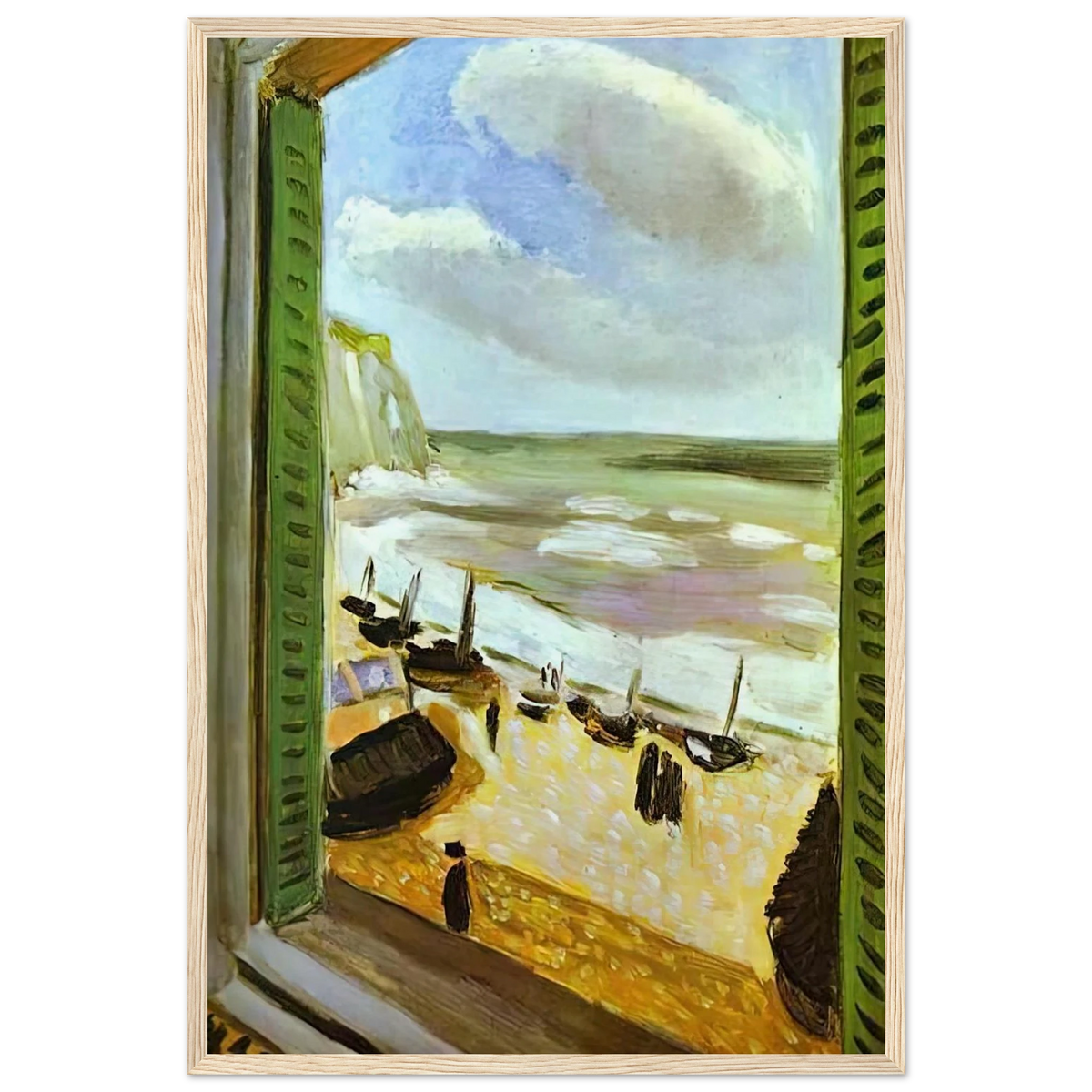 OPEN WINDOW AT COLLIOURE 1905 Framed Poster | Henri Matisse Framed Prints Wall Art | Henri Matisse Print