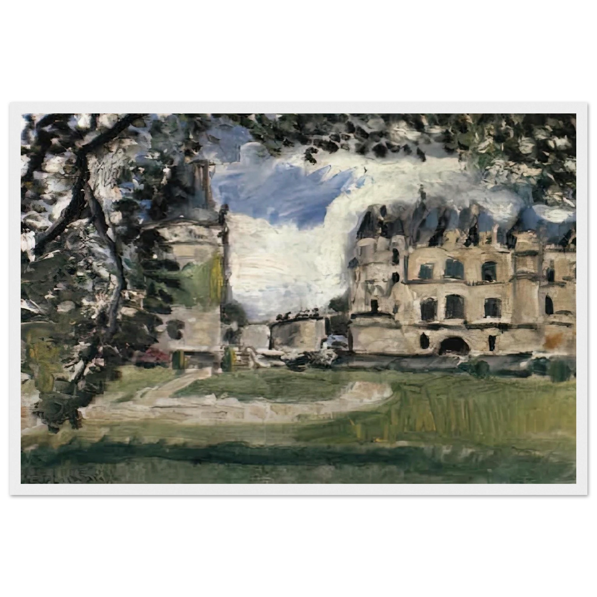 CHATEAU DE CHENONCEAUX 1917 Framed Poster | Henri Matisse Framed Prints Wall Art | Henri Matisse Print