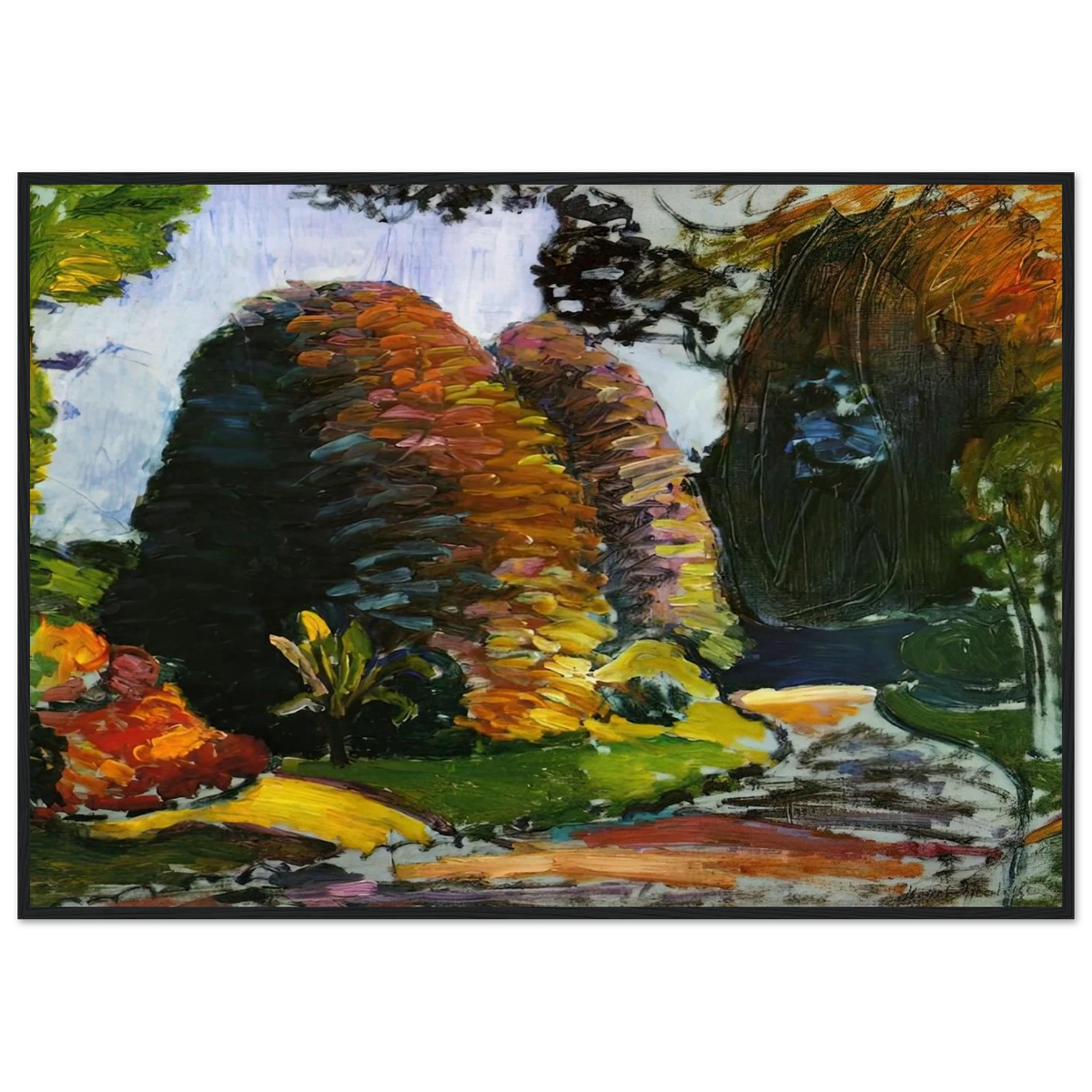 LUXEMBOURG GARDENS 1903 Framed Poster | Henri Matisse Framed Prints Wall Art | Henri Matisse Print