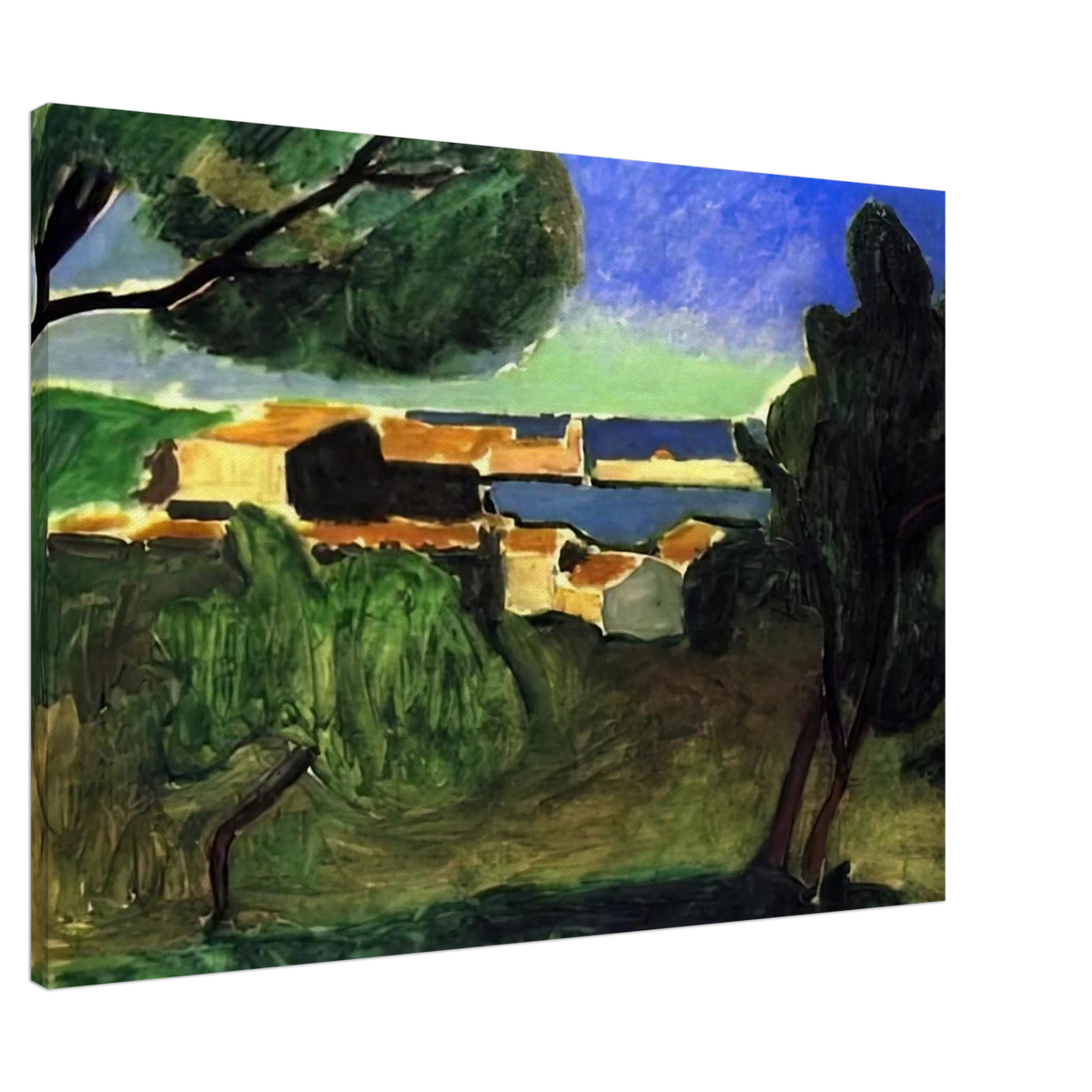 LANDSCAPE AT COLLIOURE III 1907 Canvas | Henri Matisse Canvas | Henri Matisse Print