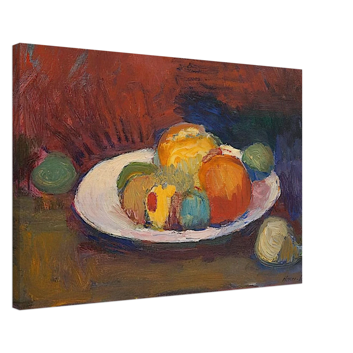 ASSIETTE DE FRUITS FRUIT DISH 1902 Canvas | Henri Matisse Canvas | Henri Matisse Print