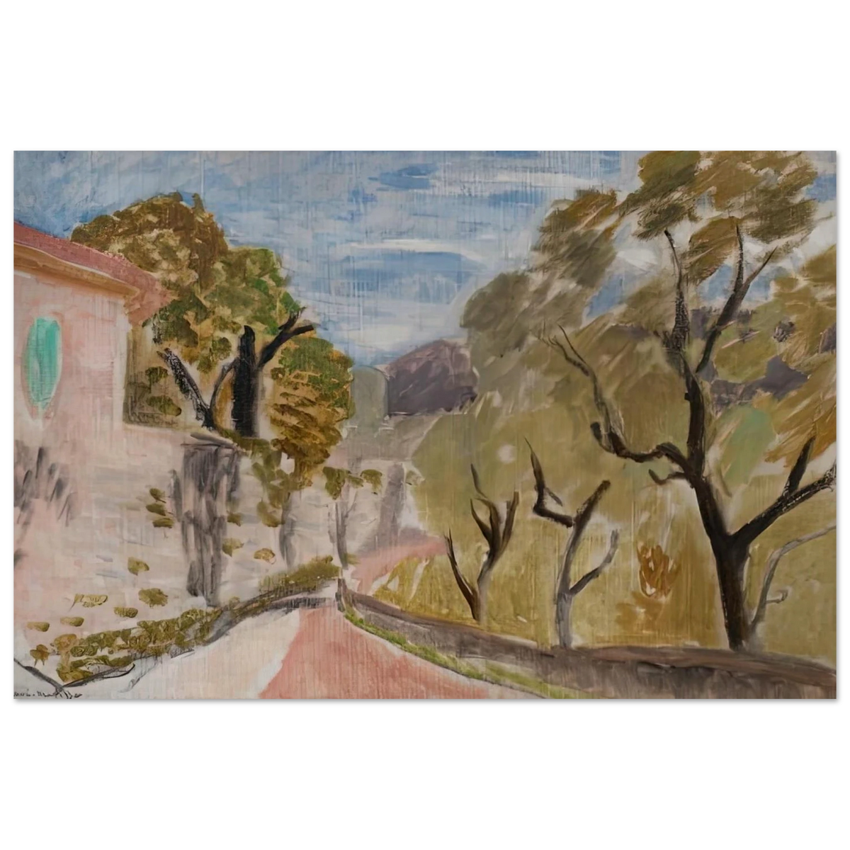 PAYSAGE OU RUE DANS LE MIDI 1918 Poster | Henri Matisse Poster | Henri Matisse Print