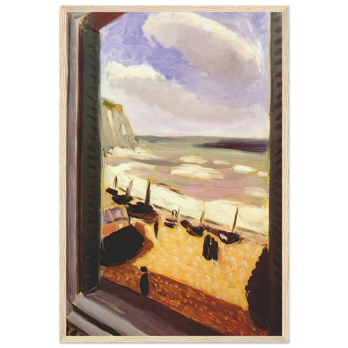 OPEN WINDOW AT ETRETAT 1921 Framed Poster | Henri Matisse Framed Prints Wall Art | Henri Matisse Print