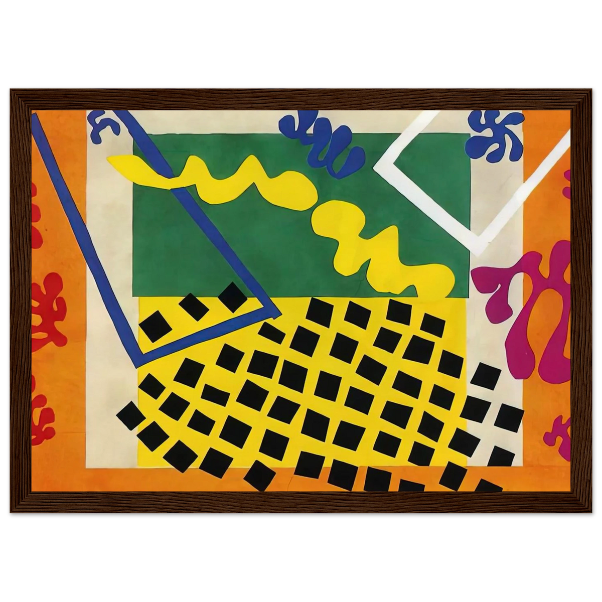 CUT OUTS 3 Framed Poster | Henri Matisse Framed Prints Wall Art | Henri Matisse Print