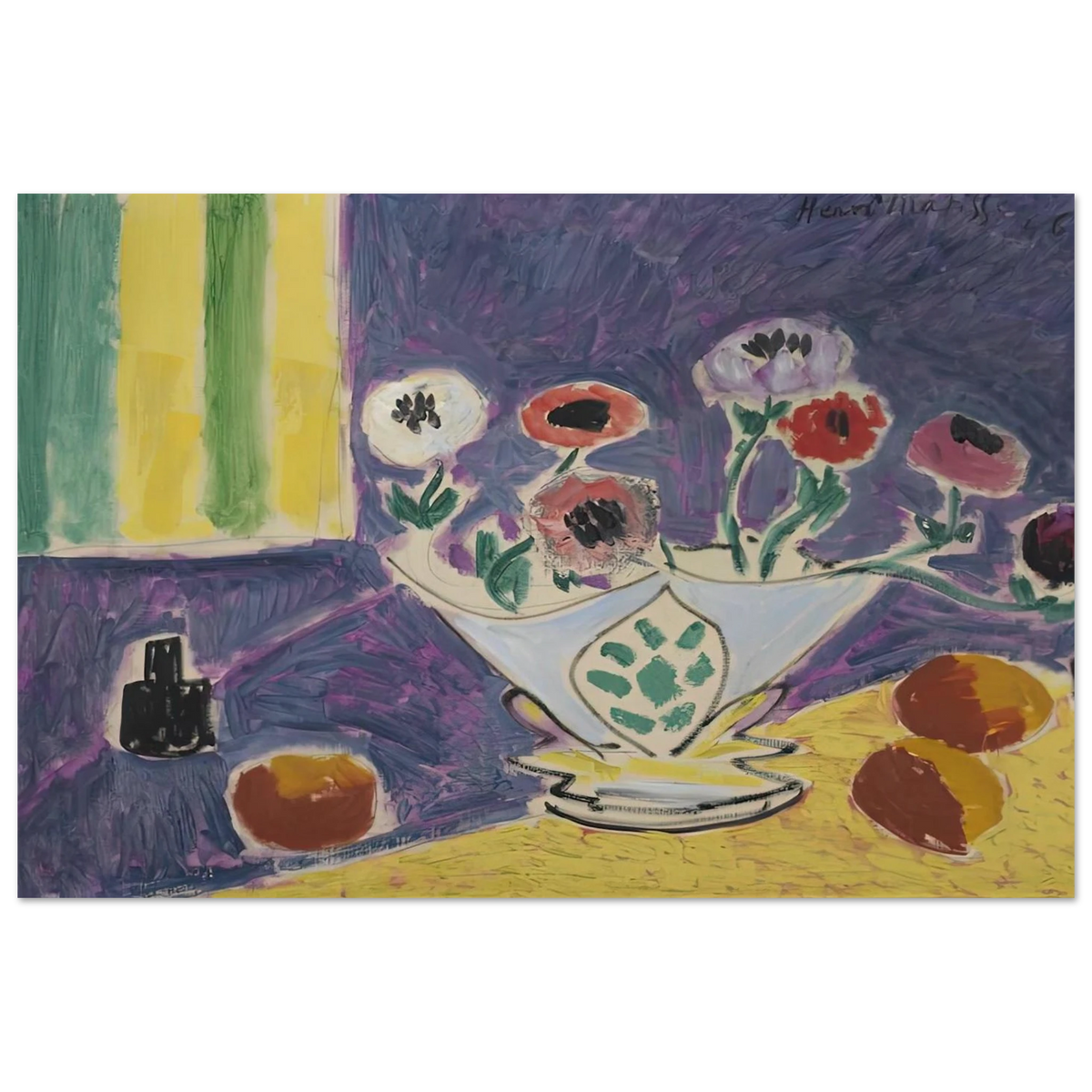 VASE D ANEMONES 1946 Poster | Henri Matisse Poster | Henri Matisse Print