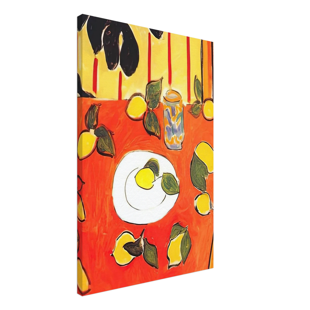 BLACK PHILODENDRON AND LEMONS 1943 Canvas | Henri Matisse Canvas | Henri Matisse Print