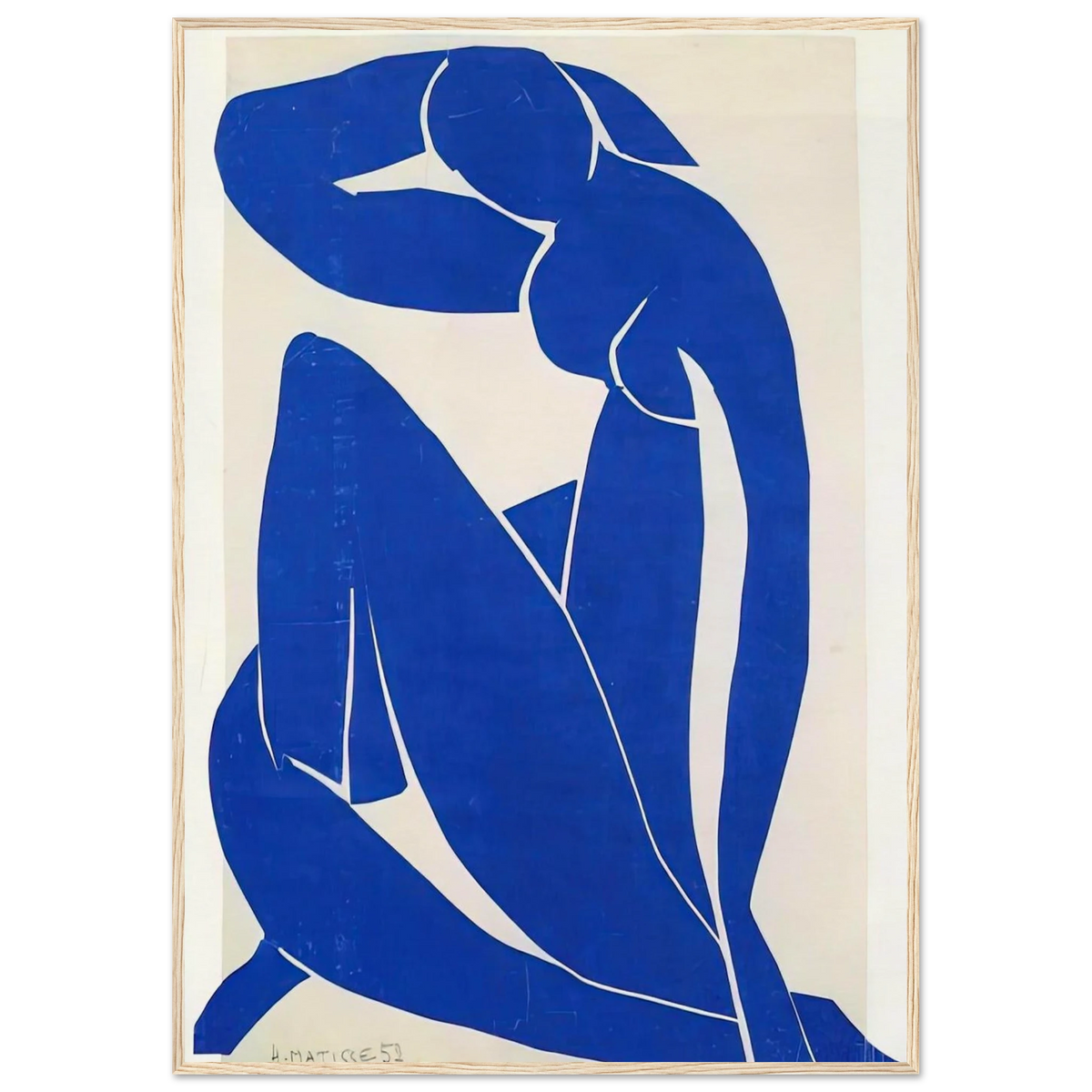 BLUE NUDE 1952 Framed Poster | Henri Matisse Framed Prints Wall Art | Henri Matisse Print