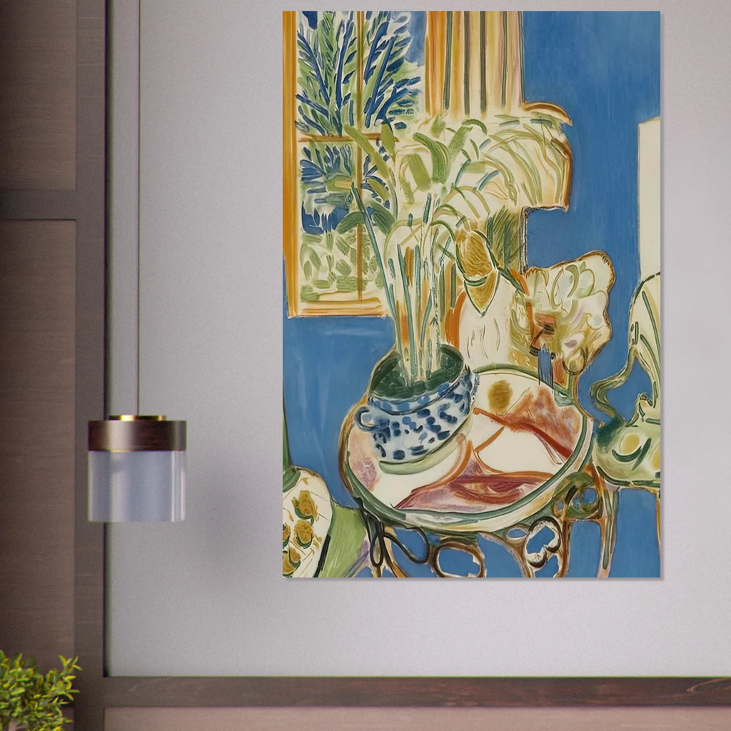 BLUE INTERIOR 1947 Poster | Henri Matisse Poster | Henri Matisse Print