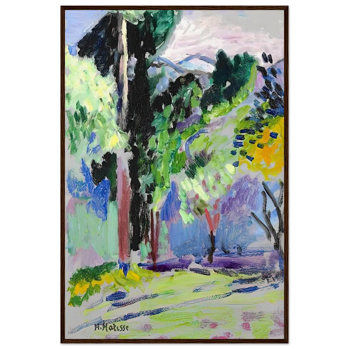 PAYSAGE A COLLIOURE 1905 Framed Poster | Henri Matisse Framed Prints Wall Art | Henri Matisse Print