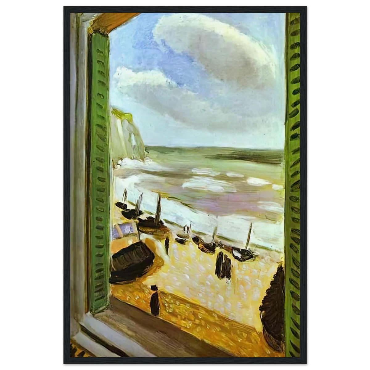 OPEN WINDOW AT COLLIOURE 1905 Framed Poster | Henri Matisse Framed Prints Wall Art | Henri Matisse Print