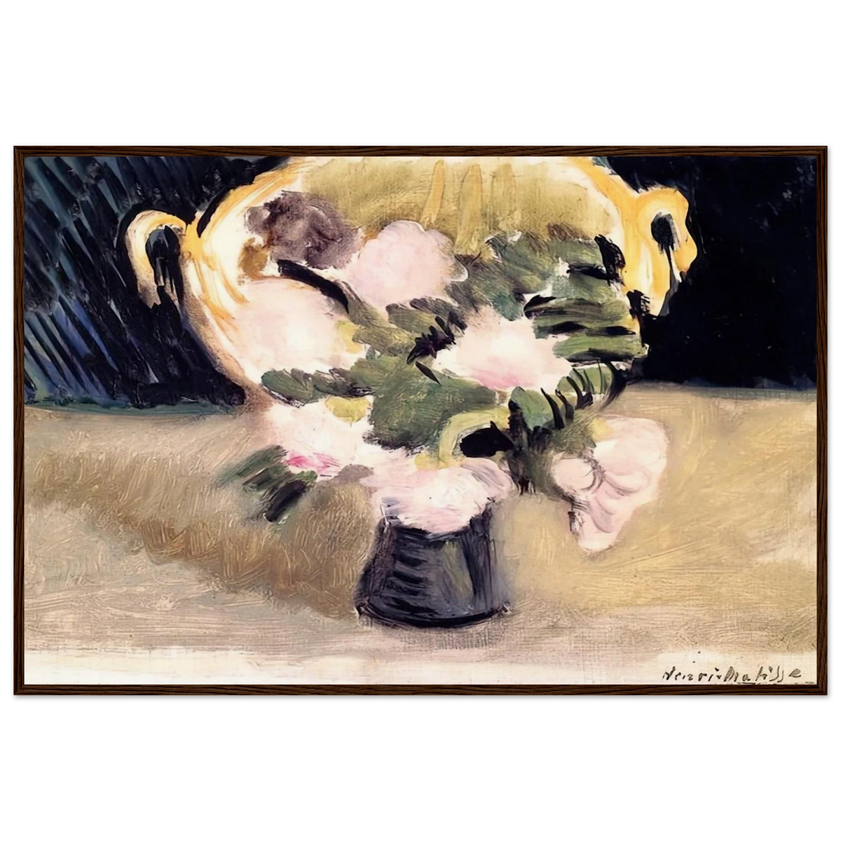 FLOWERS 1919 Framed Poster | Henri Matisse Framed Prints Wall Art | Henri Matisse Print