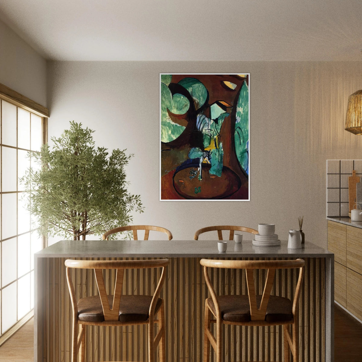 GARDEN AT ISSY Framed Poster | Henri Matisse Framed Prints Wall Art | Henri Matisse Print