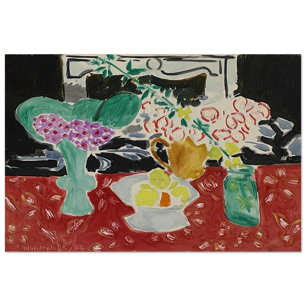 ROSES DE NOEL ET SAXIFRAGE 1944 Poster | Henri Matisse Poster | Henri Matisse Print