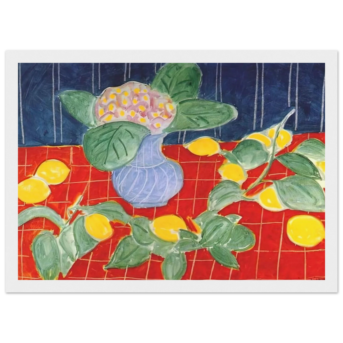 LEMONS AND SAXIFRAGES 1943 Framed Poster | Henri Matisse Framed Prints Wall Art | Henri Matisse Print