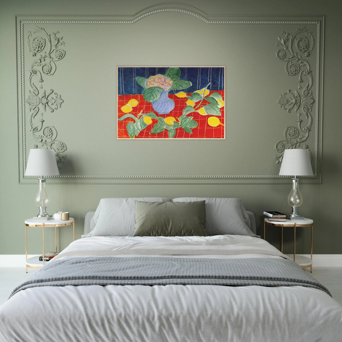 LEMONS AND SAXIFRAGES 1943 Framed Poster | Henri Matisse Framed Prints Wall Art | Henri Matisse Print