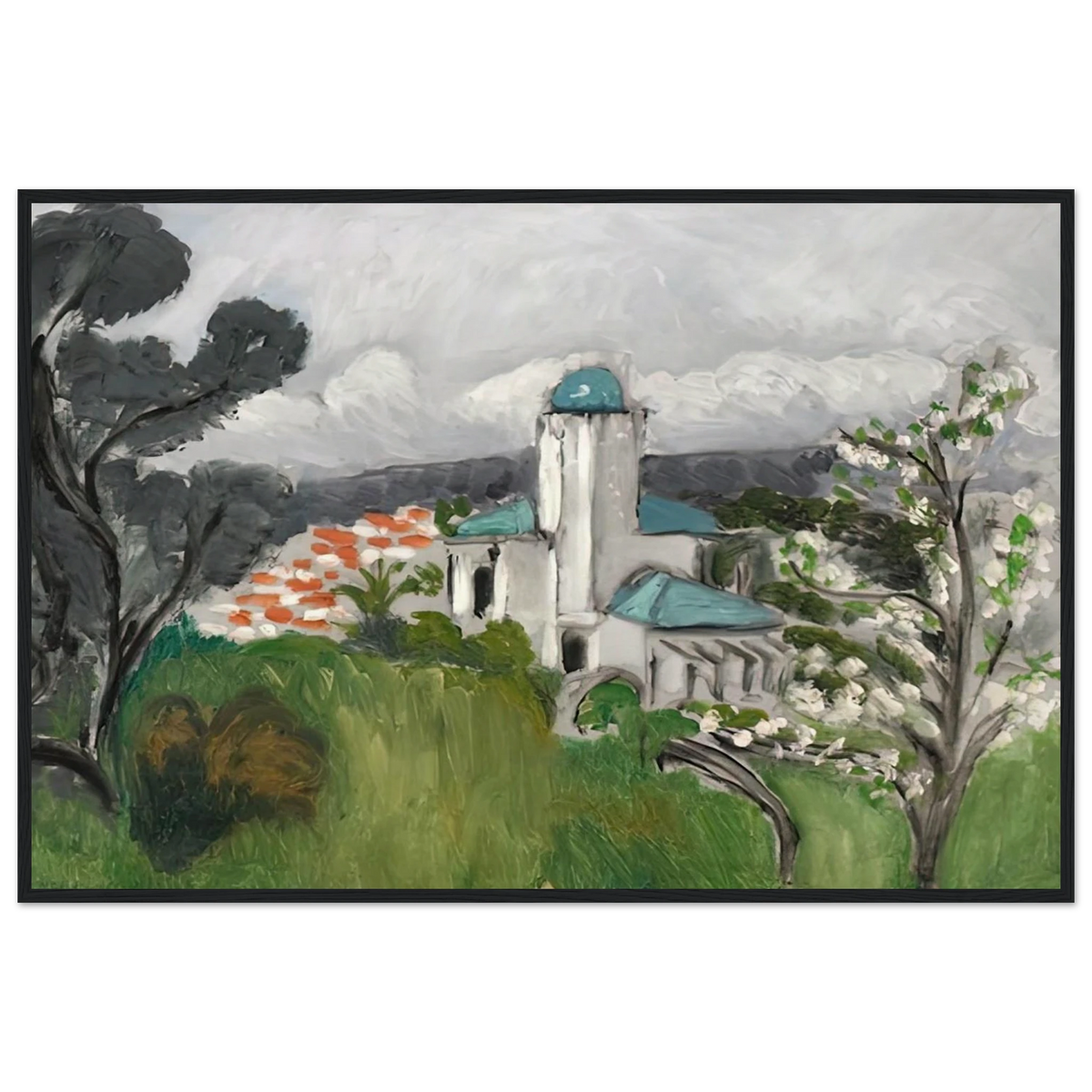 LA VILLA BLEUE 1918 Framed Poster | Henri Matisse Framed Prints Wall Art | Henri Matisse Print