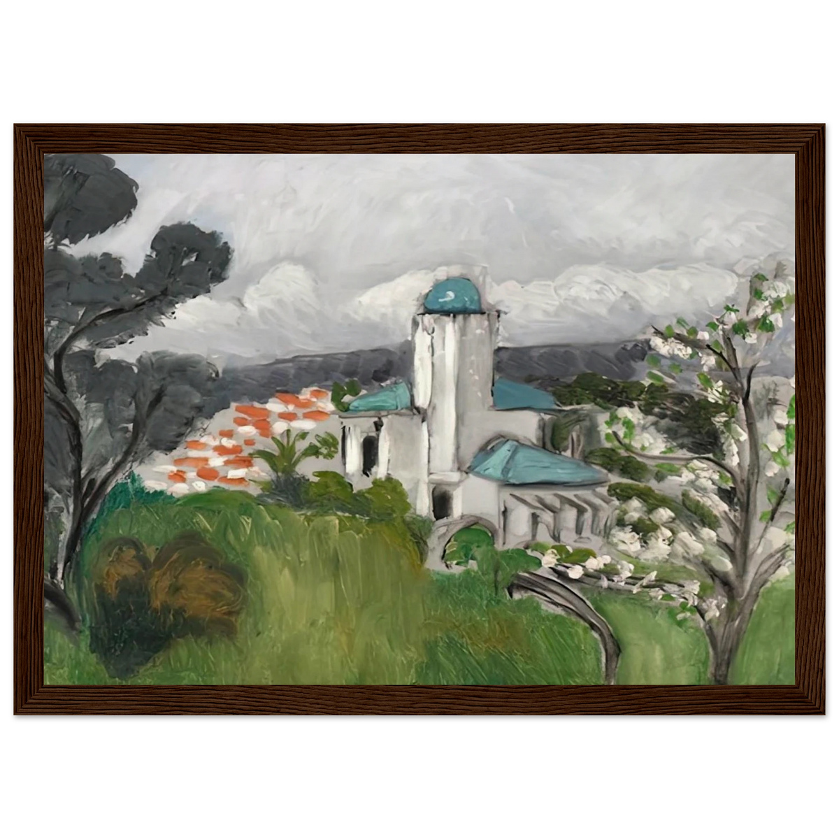LA VILLA BLEUE 1918 Framed Poster | Henri Matisse Framed Prints Wall Art | Henri Matisse Print