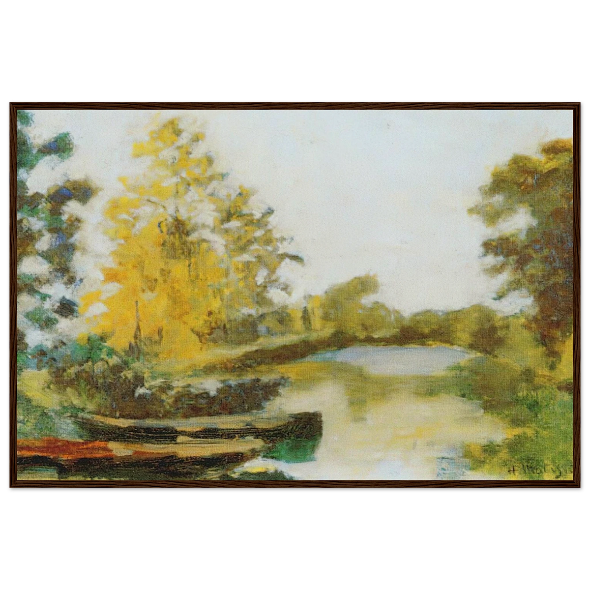 BANKS OF THE CANAL 1903 Framed Poster | Henri Matisse Framed Prints Wall Art | Henri Matisse Print