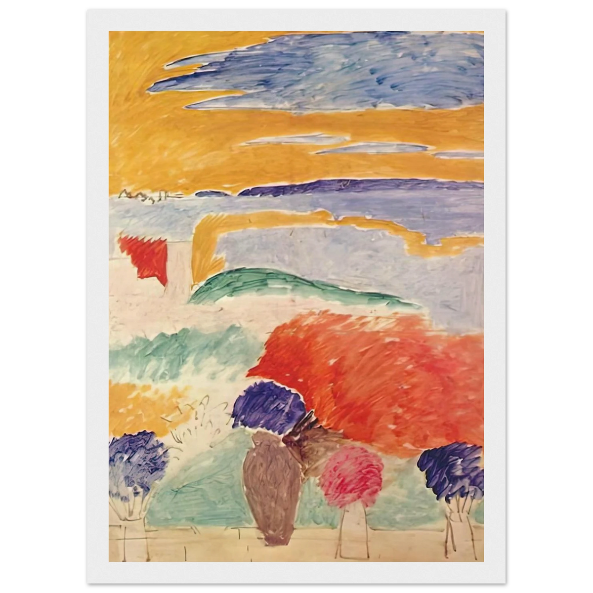 OPEN WINDOW AT TANGIER 1913 Framed Poster | Henri Matisse Framed Prints Wall Art | Henri Matisse Print