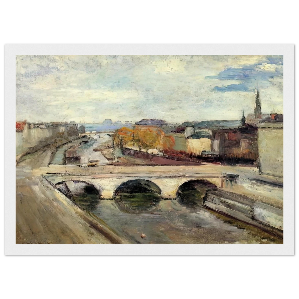 THE POT SAINT MICHEL IN PARIS 1900 Framed Poster | Henri Matisse Framed Prints Wall Art | Henri Matisse Print