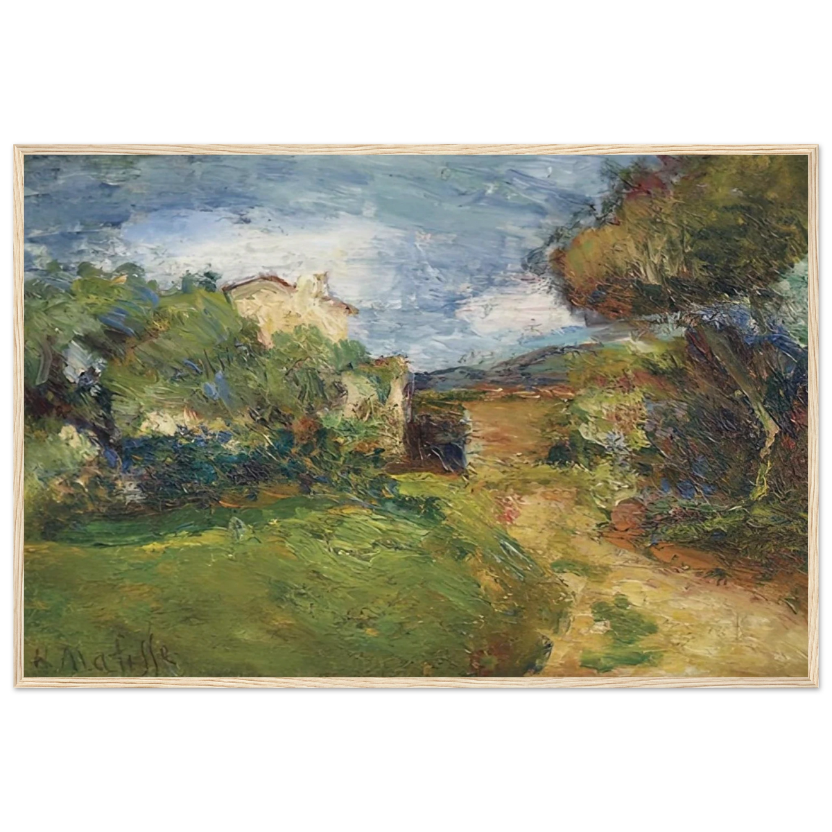 PETIT PAYSAGE CORSE 1898 Framed Poster | Henri Matisse Framed Prints Wall Art | Henri Matisse Print