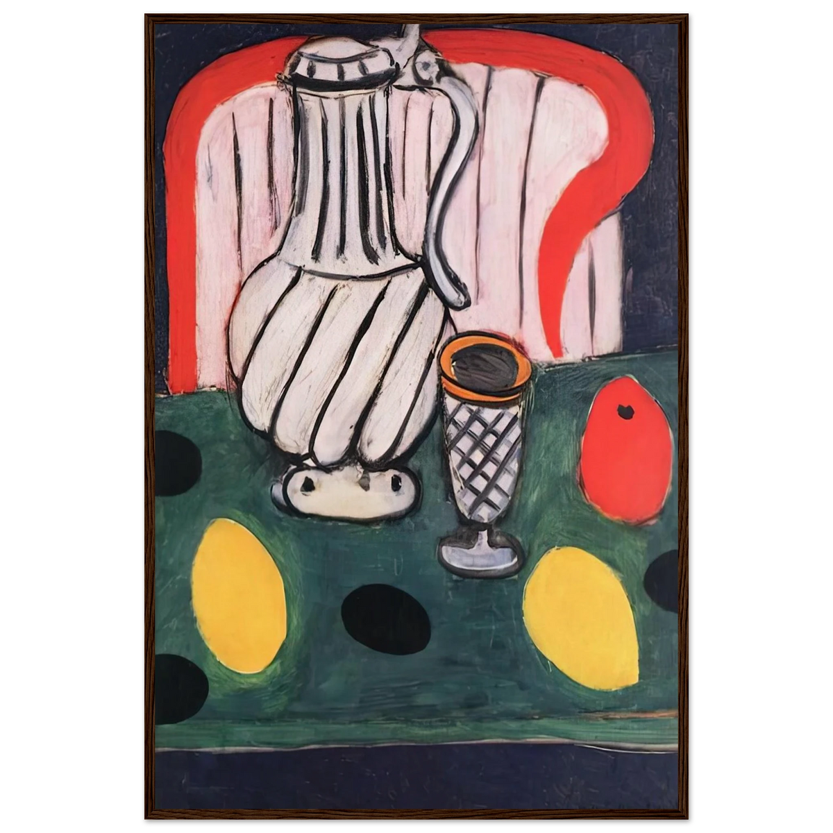 TIN PITCHER LEMON AND ARMCHAIR 1939 Framed Poster | Henri Matisse Framed Prints Wall Art | Henri Matisse Print