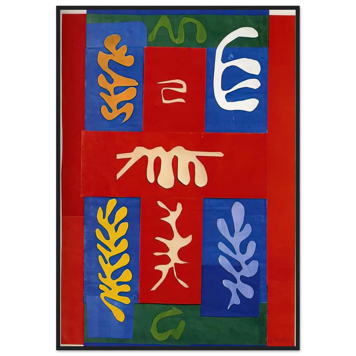 CUT OUTS 4 Framed Poster | Henri Matisse Framed Prints Wall Art | Henri Matisse Print