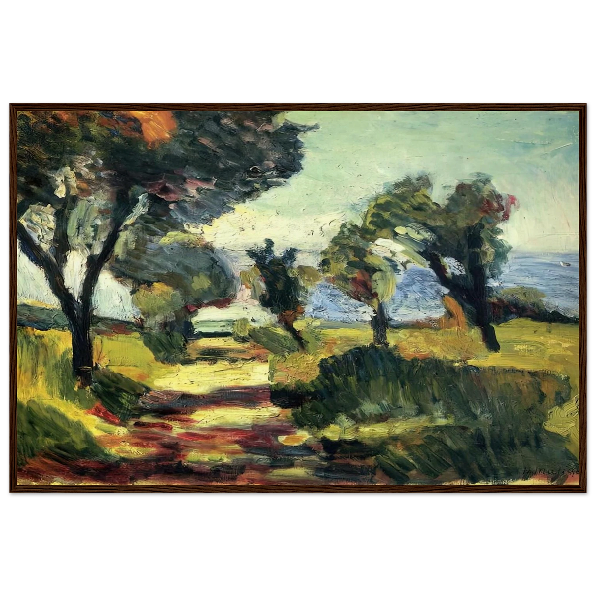 OLIVE TREES 1898 Framed Poster | Henri Matisse Framed Prints Wall Art | Henri Matisse Print