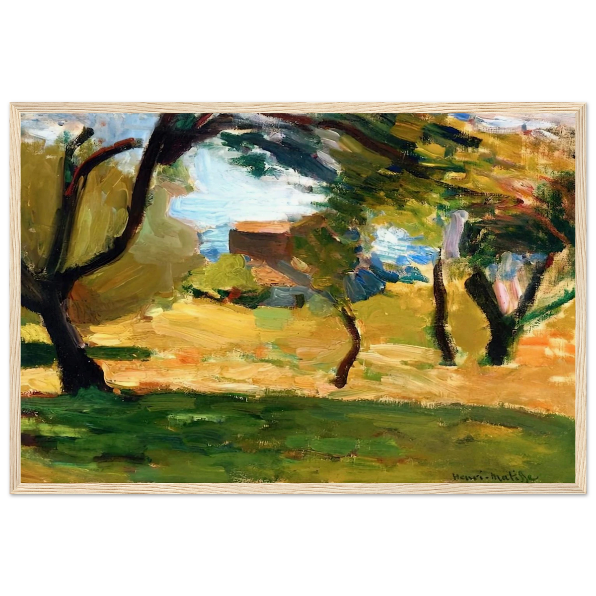 CORSICAN LANDSCAPE 1898 1 Framed Poster | Henri Matisse Framed Prints Wall Art | Henri Matisse Print