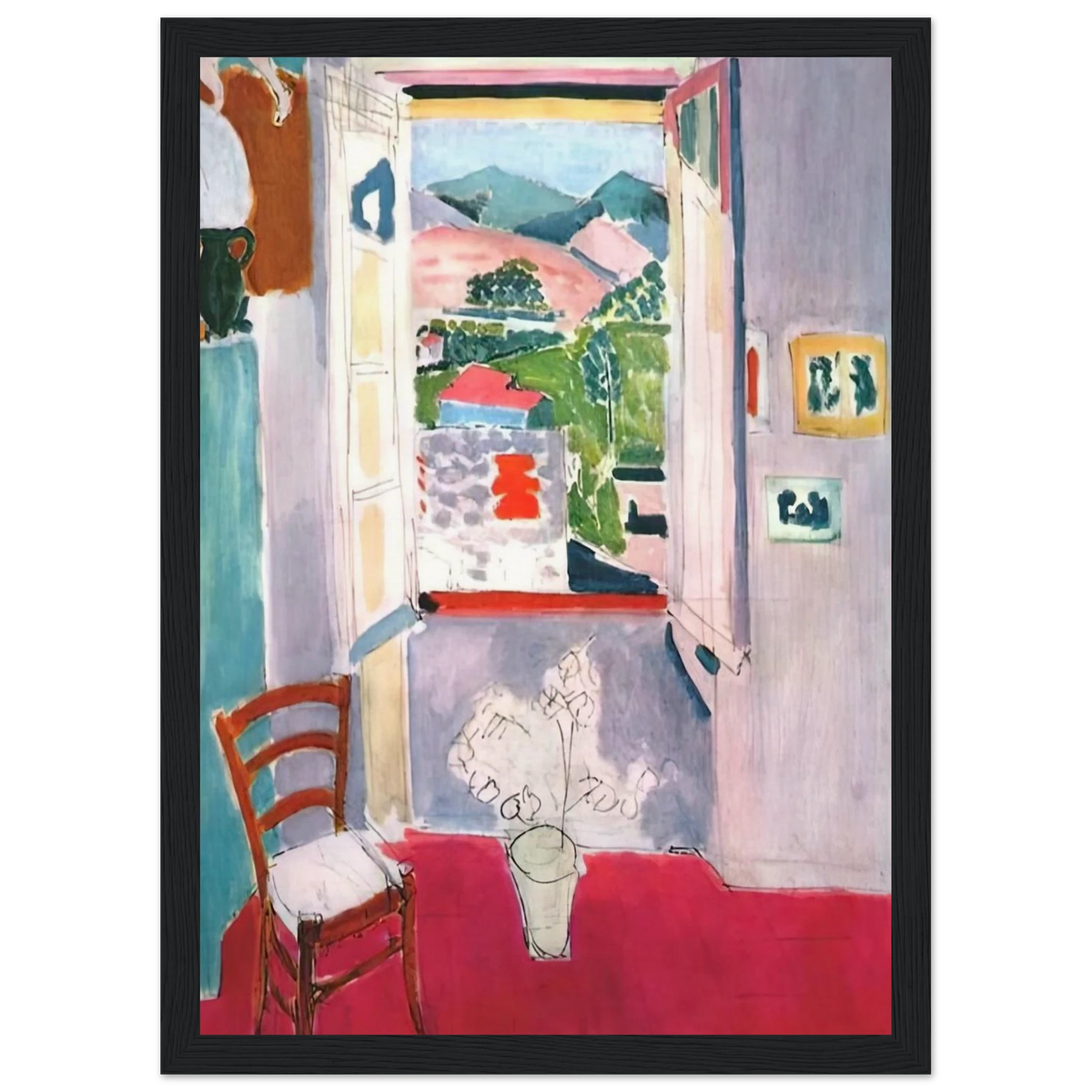 OPEN WINDOW AT COLLIOURE 1910 Framed Poster | Henri Matisse Framed Prints Wall Art | Henri Matisse Print