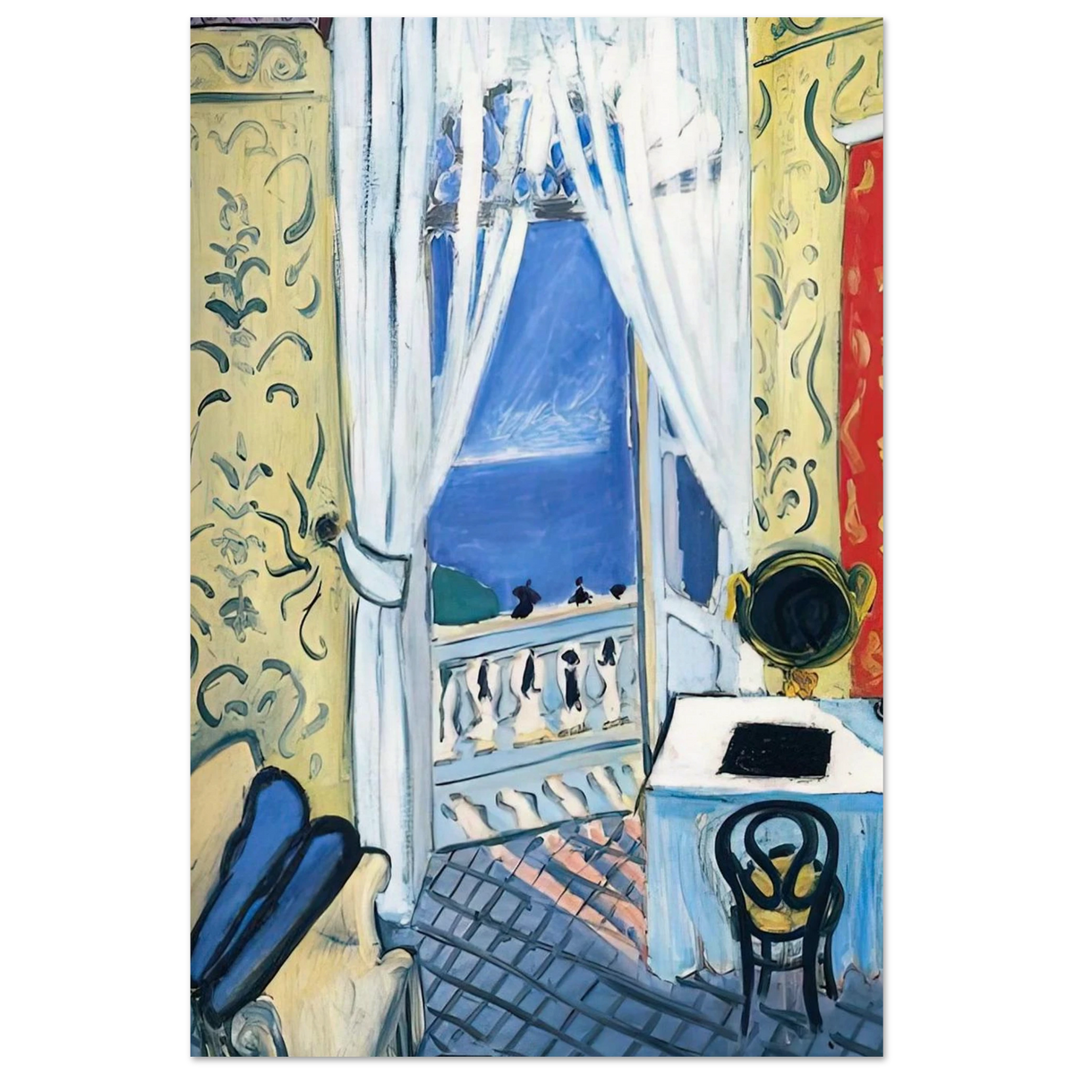 INTERIOR WITH A VIOLIN CASE 1919 Poster | Henri Matisse Poster | Henri Matisse Print