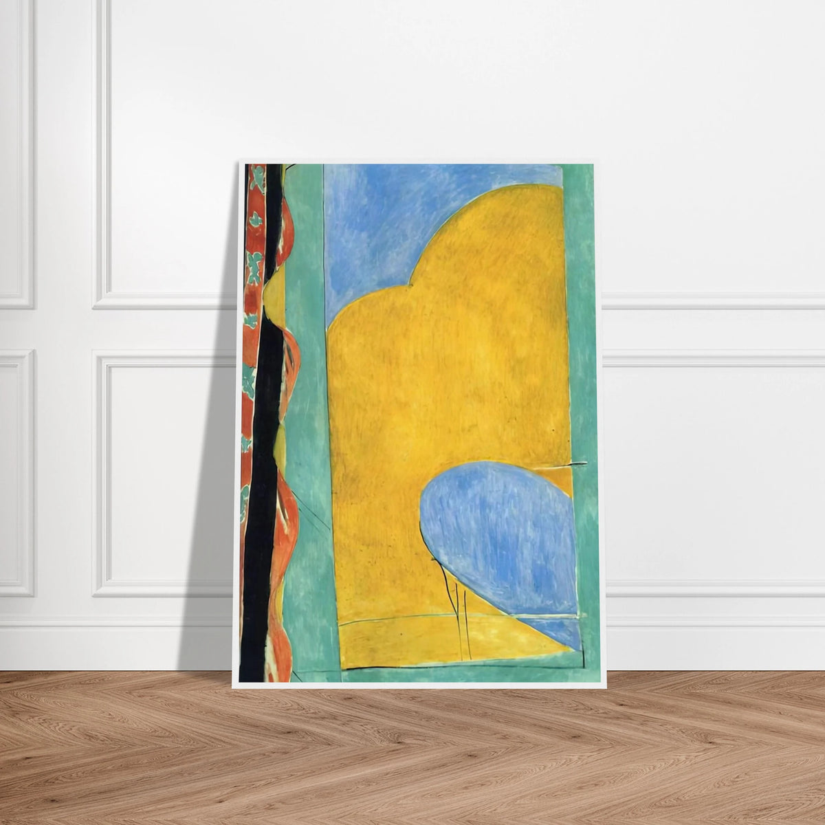 THE YELLOW CURTAIN Framed Poster | Henri Matisse Framed Prints Wall Art | Henri Matisse Print