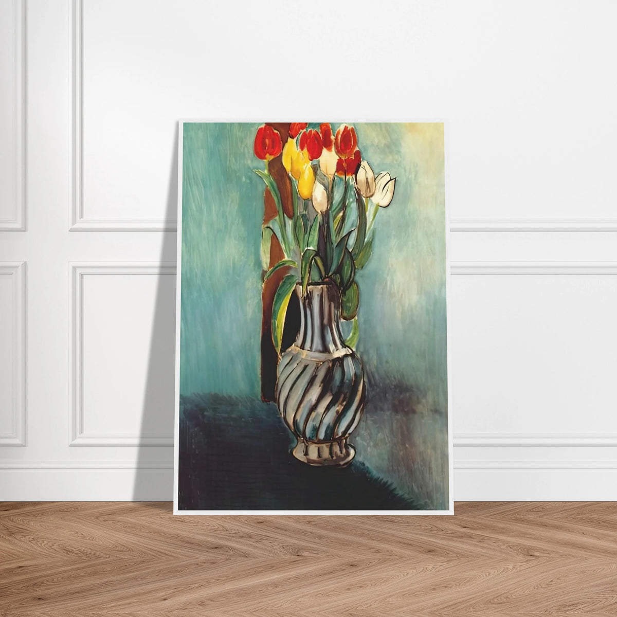 ME MYSELF STENDHAL VASE OF TULIPS 1914 Framed Poster | Henri Matisse Framed Prints Wall Art | Henri Matisse Print