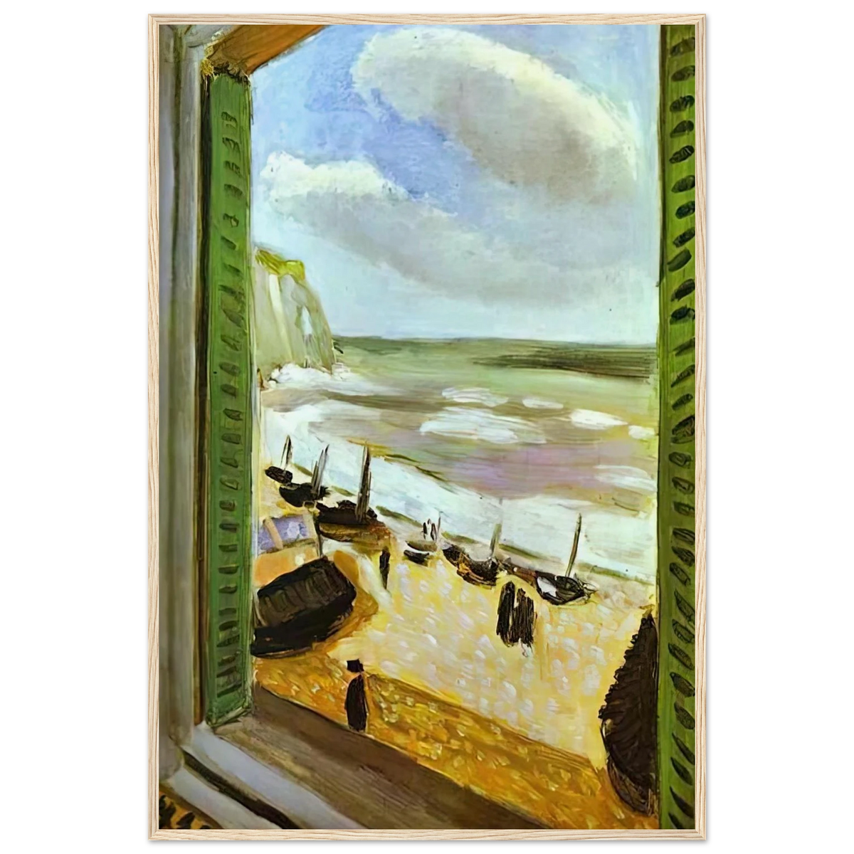 OPEN WINDOW AT COLLIOURE 1905 Framed Poster | Henri Matisse Framed Prints Wall Art | Henri Matisse Print