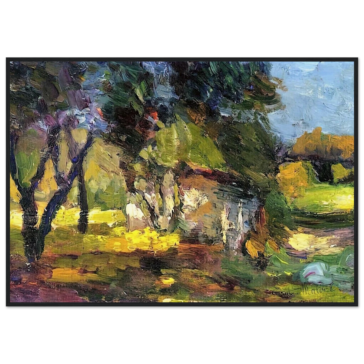 LANDSCAPE CORSICA 1898 Framed Poster | Henri Matisse Framed Prints Wall Art | Henri Matisse Print