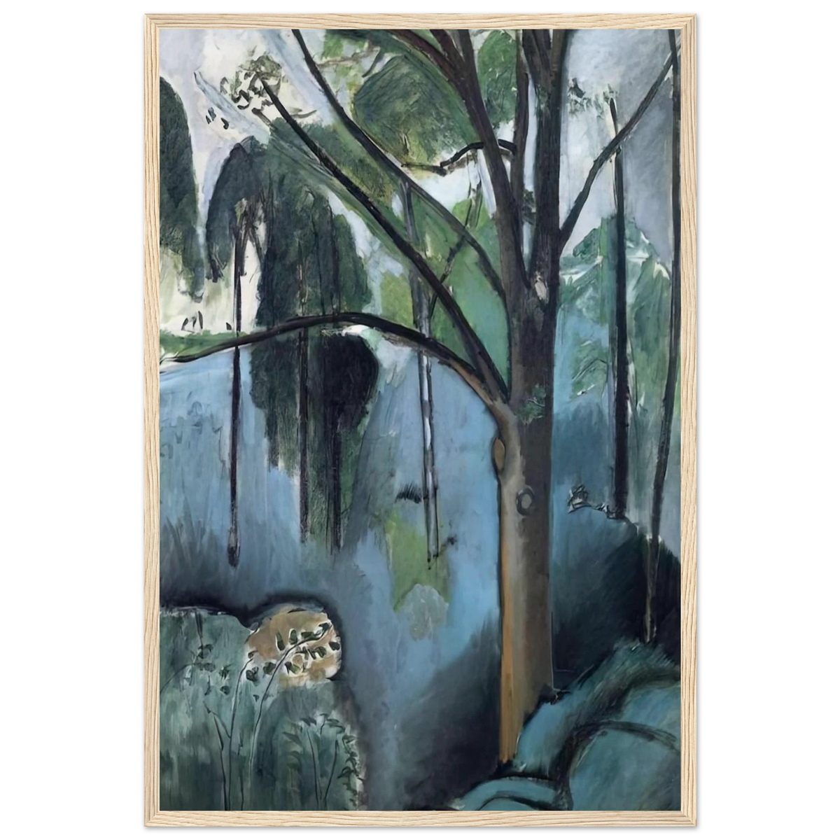 TRIVAUX POND 1917 Framed Poster | Henri Matisse Framed Prints Wall Art | Henri Matisse Print