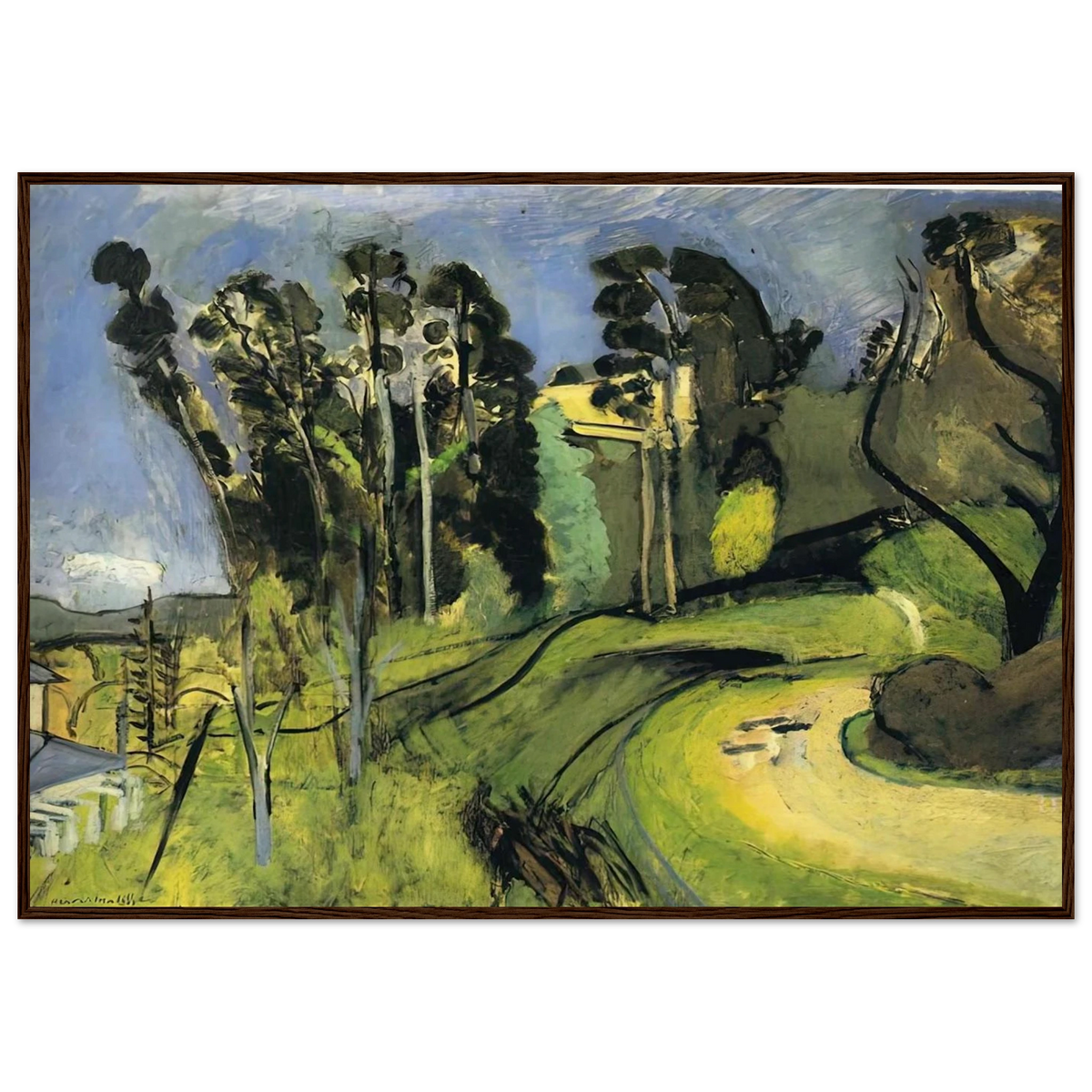 MONTALBAN LANDSCAPE 1918 Framed Poster | Henri Matisse Framed Prints Wall Art | Henri Matisse Print