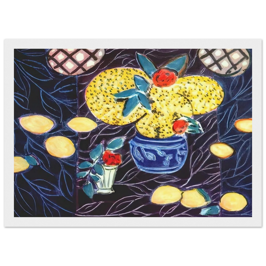 LEMONS AND MIMOSA 1944 Framed Poster | Henri Matisse Framed Prints Wall Art | Henri Matisse Print