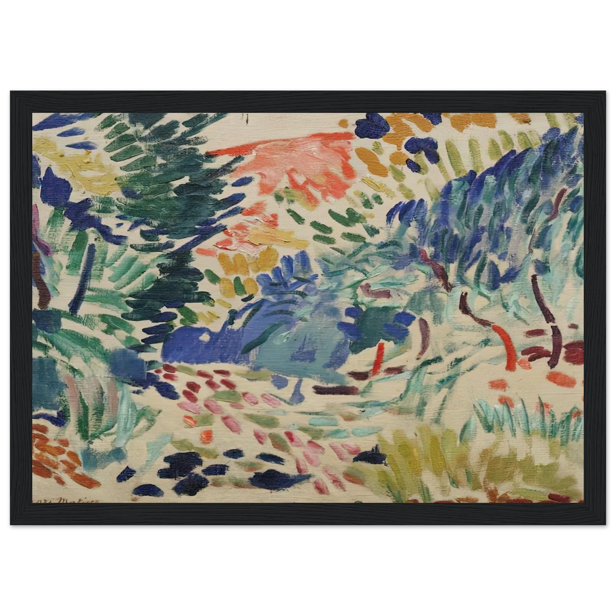 LANDSCAPE AT COLLIOURE 1905 Framed Poster | Henri Matisse Framed Prints Wall Art | Henri Matisse Print