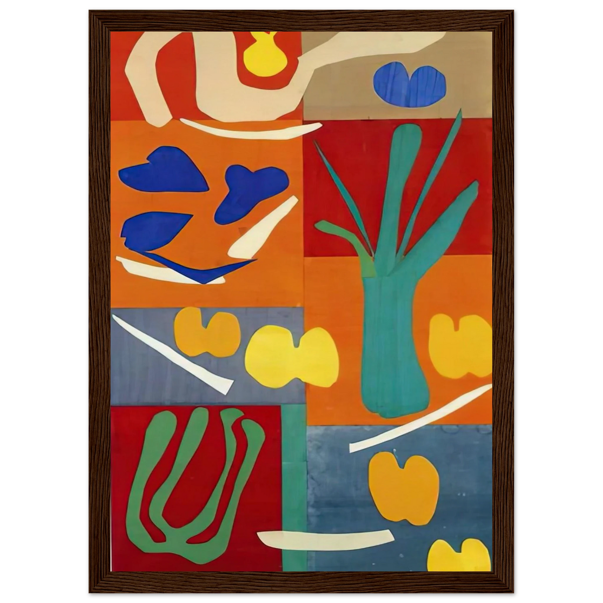 VEGETABLES 1952 Framed Poster | Henri Matisse Framed Prints Wall Art | Henri Matisse Print