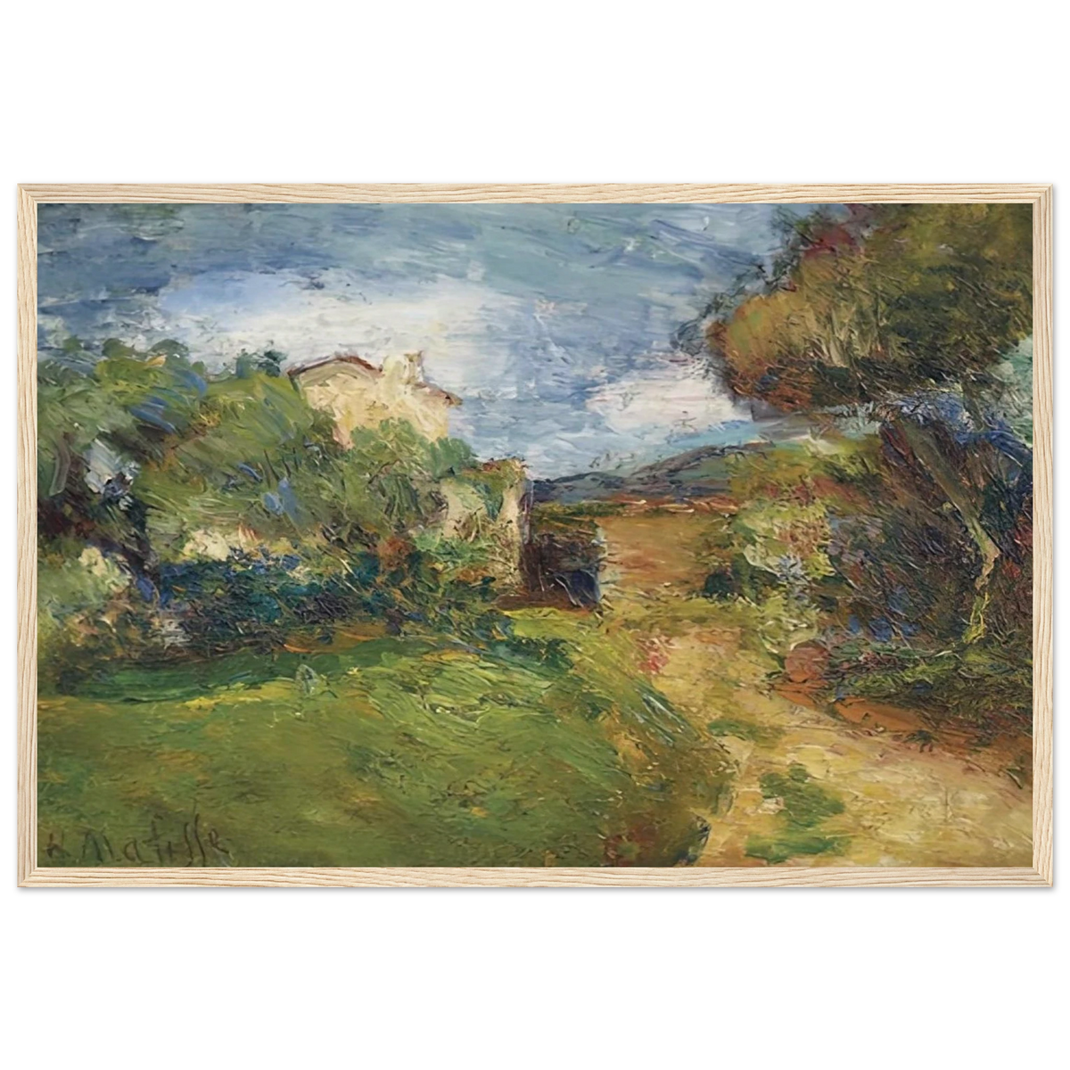 PETIT PAYSAGE CORSE 1898 Framed Poster | Henri Matisse Framed Prints Wall Art | Henri Matisse Print
