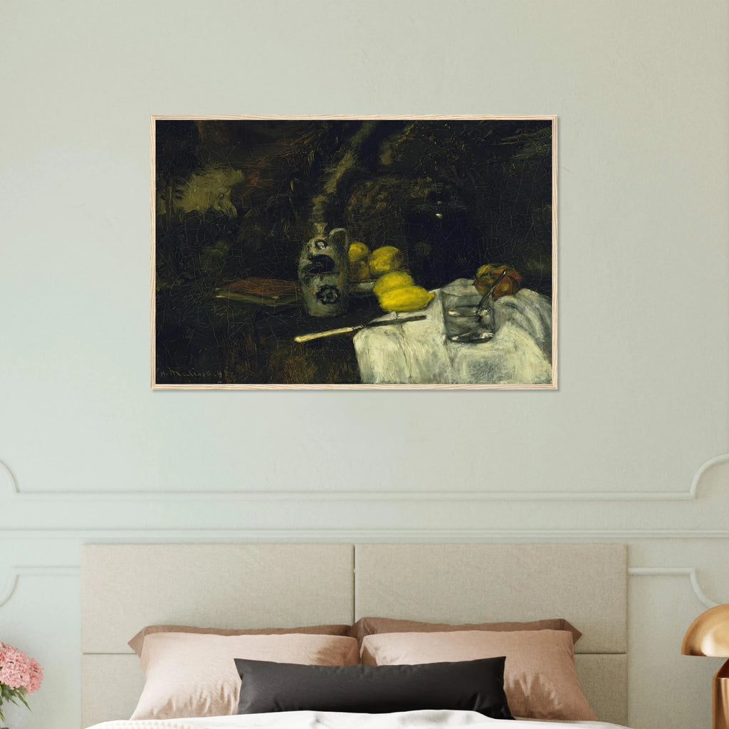LEMONS AND BOTTLE OF DUTCH GIN 1896 Framed Poster | Henri Matisse Framed Prints Wall Art | Henri Matisse Print