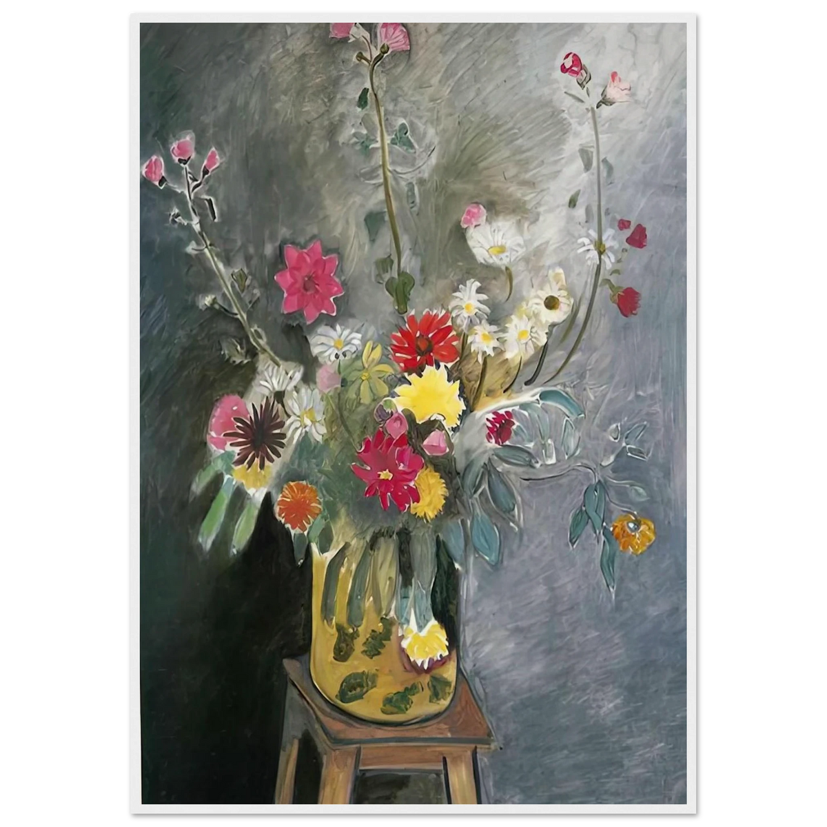 BOUQUET OF MIXED FLOWERS 1917 Framed Poster | Henri Matisse Framed Prints Wall Art | Henri Matisse Print