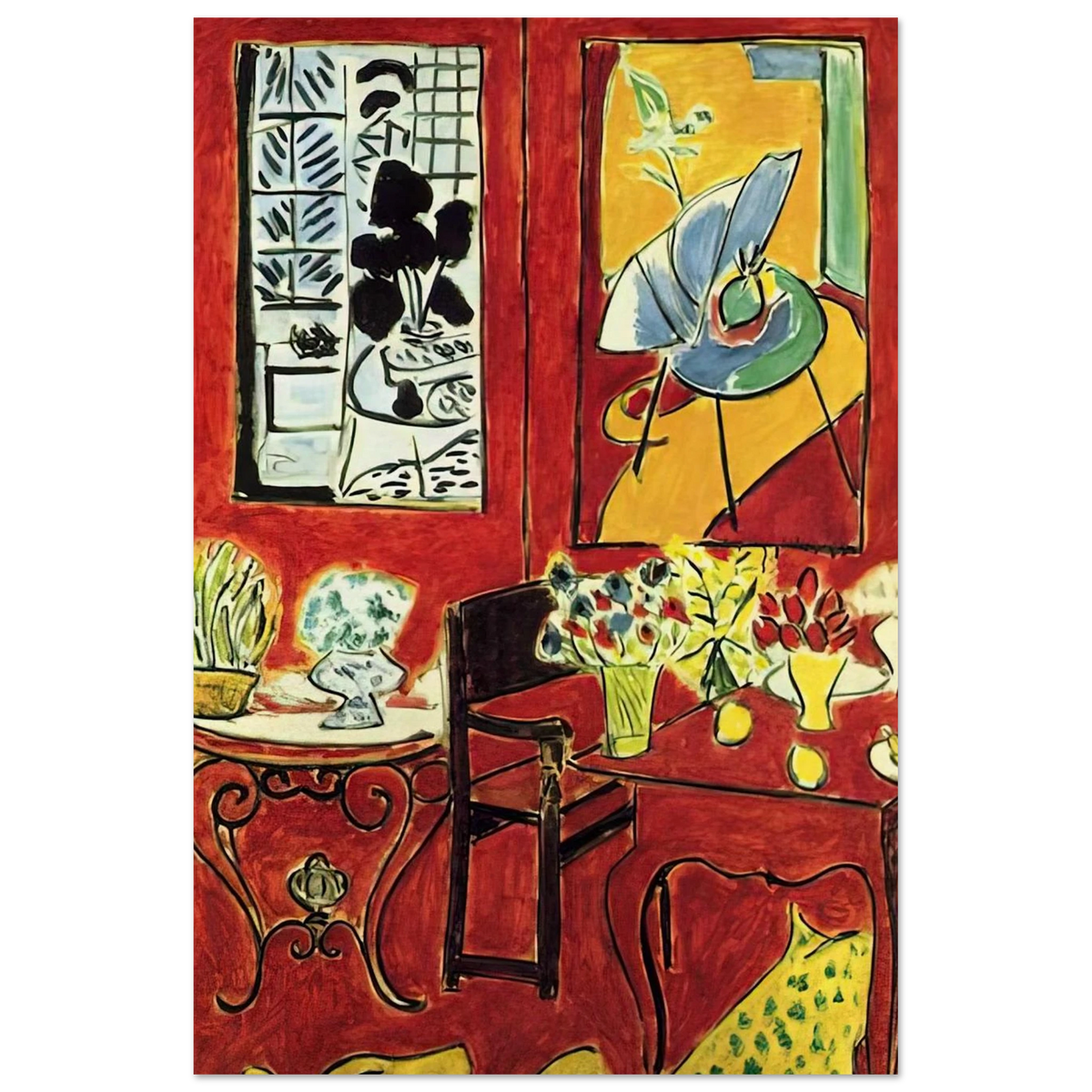 LARGE RED INTERIOR 1948 Poster | Henri Matisse Poster | Henri Matisse Print