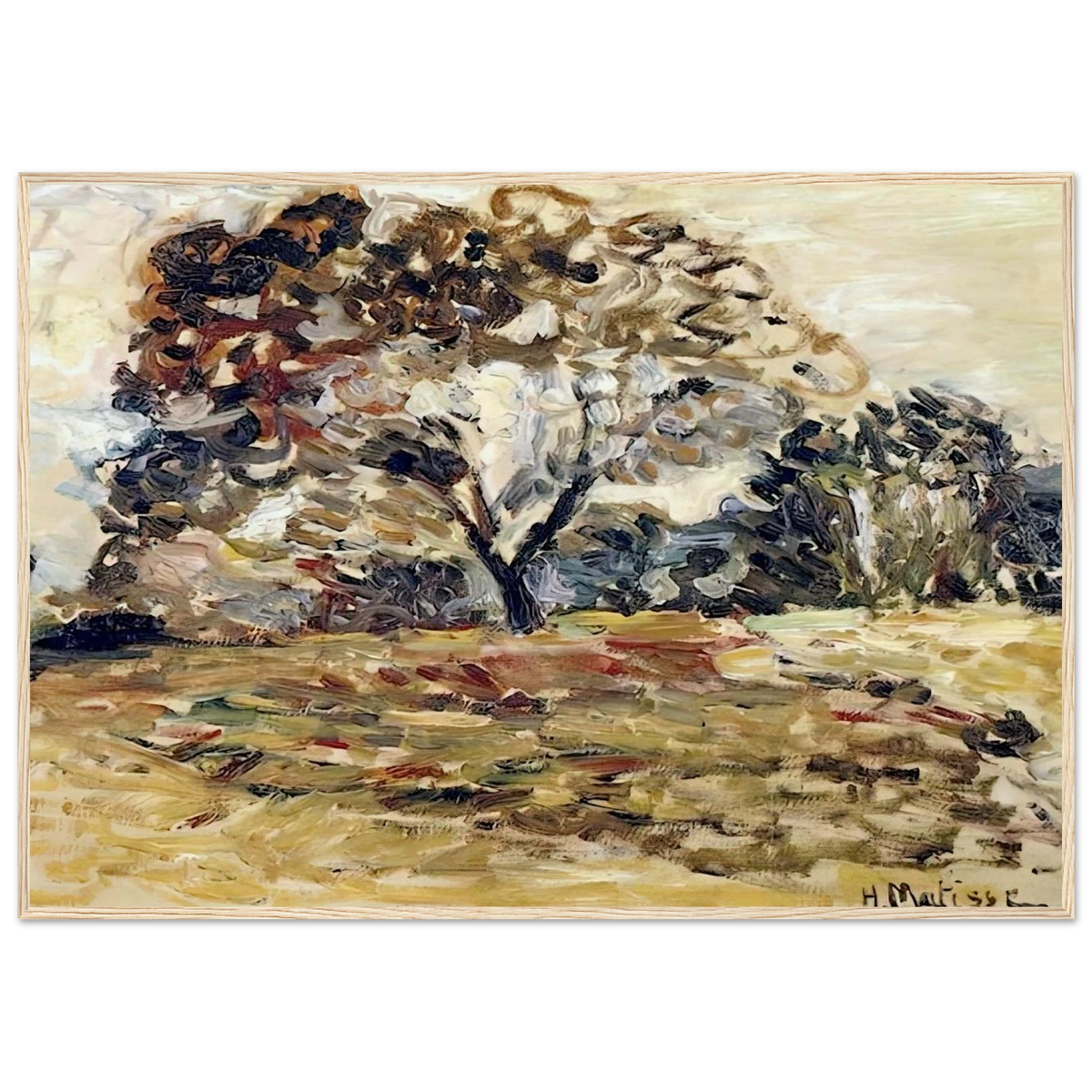 LANDSCAPE OF CORSICA 1898 Framed Poster | Henri Matisse Framed Prints Wall Art | Henri Matisse Print