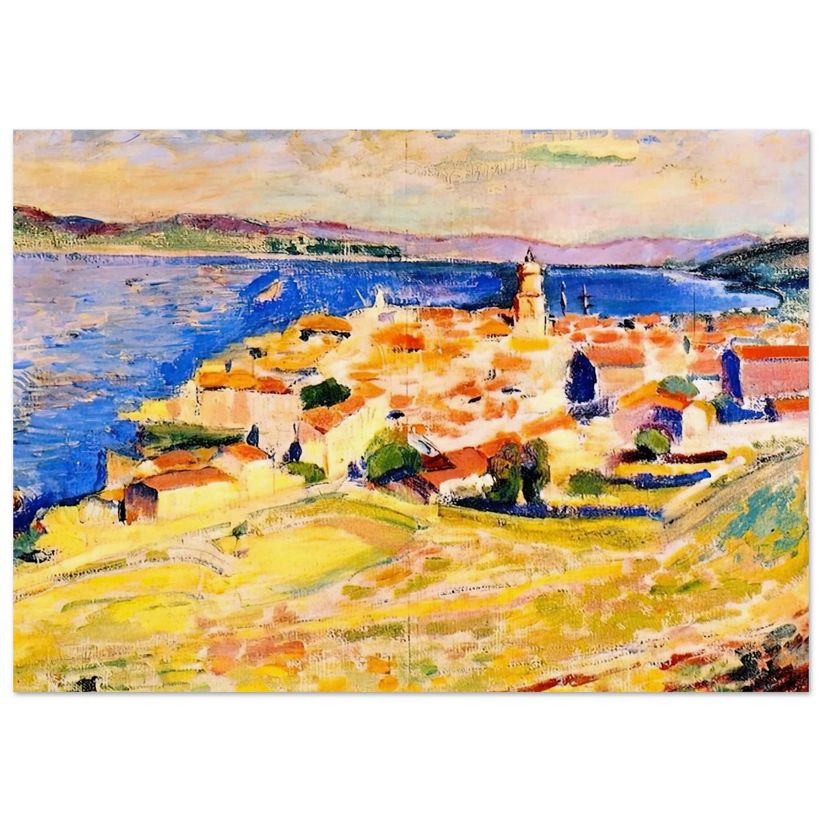 VIEW OF SAINT TROPEZ 1904 Poster | Henri Matisse Poster | Henri Matisse Print