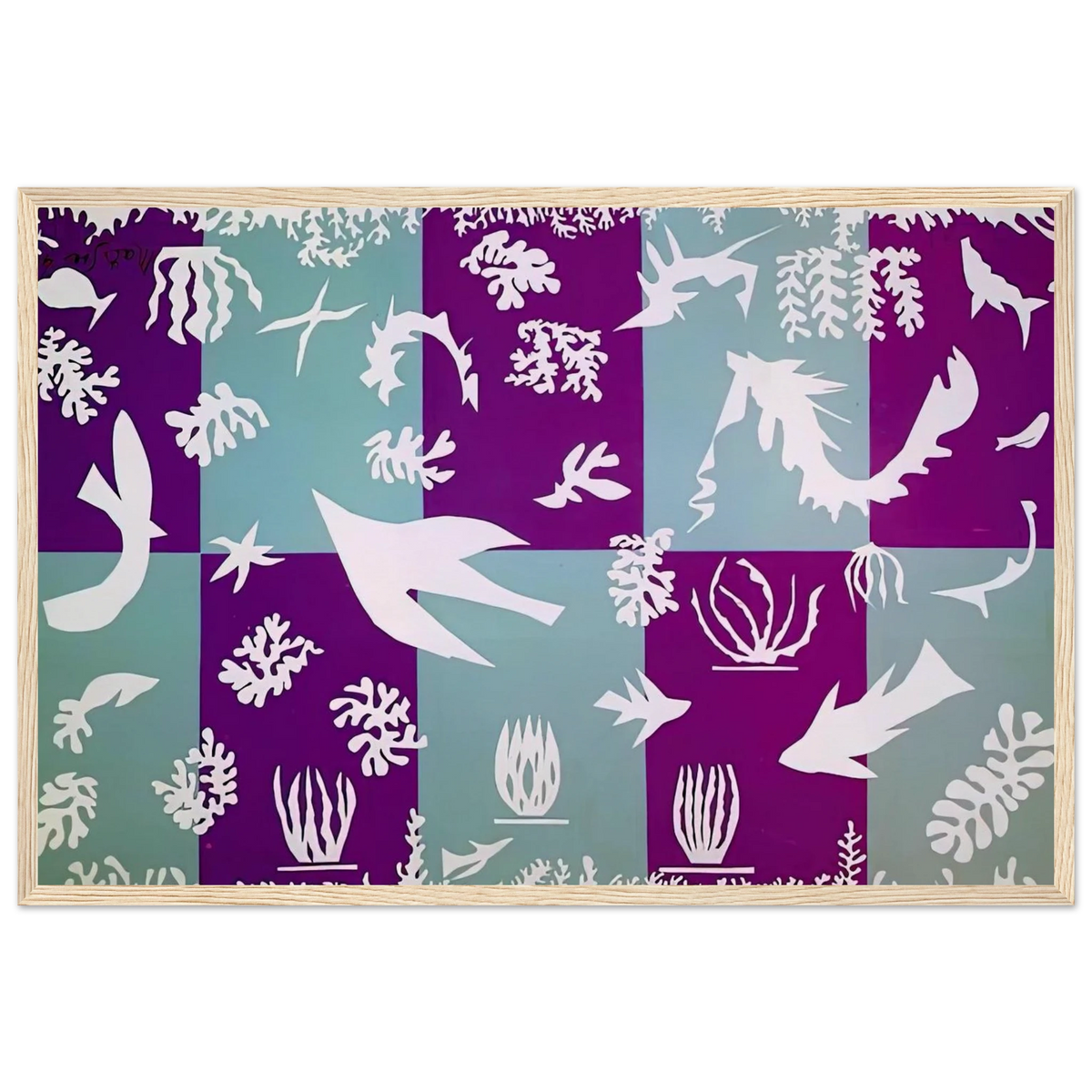 POLYNESIA LA MER 1946 Framed Poster | Henri Matisse Framed Prints Wall Art | Henri Matisse Print