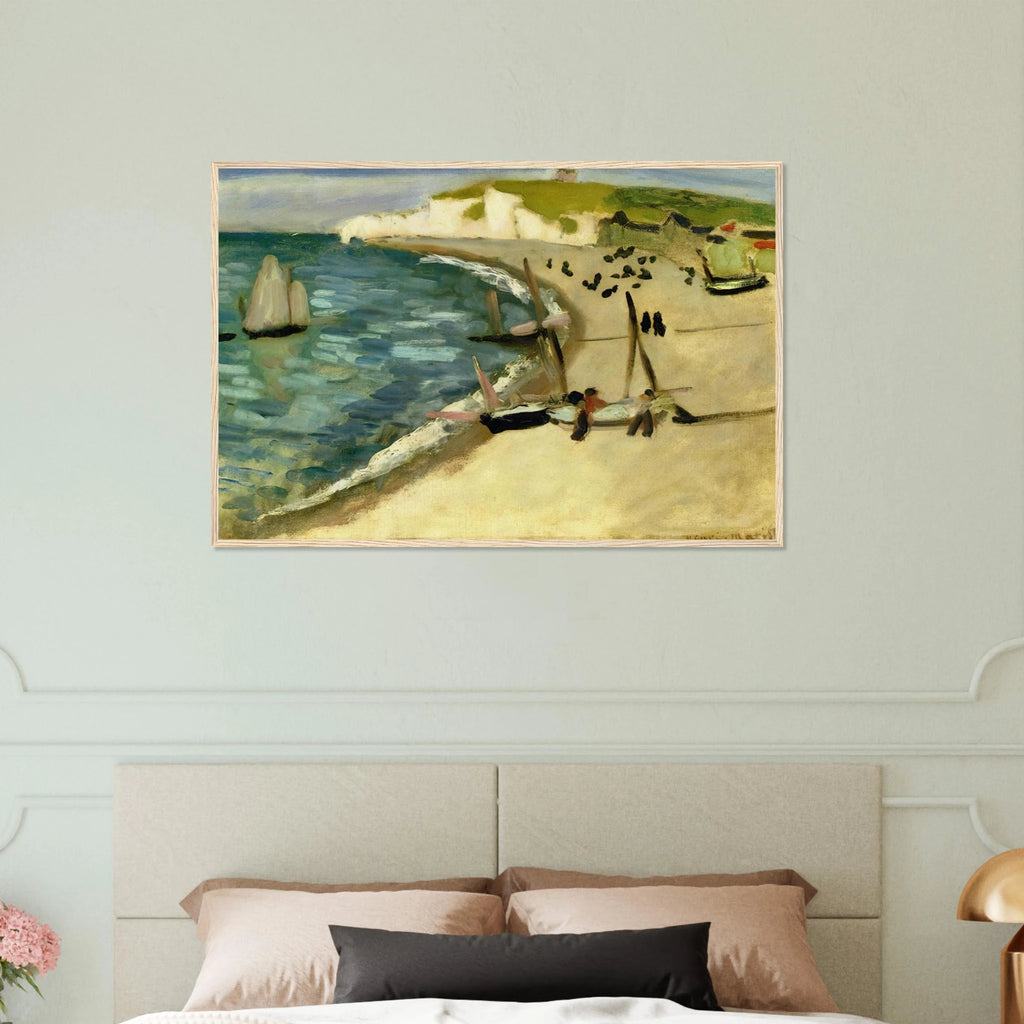 AHT AMONT CLIFFS AT ETRETAT 1920 Framed Poster | Henri Matisse Framed Prints Wall Art | Henri Matisse Print